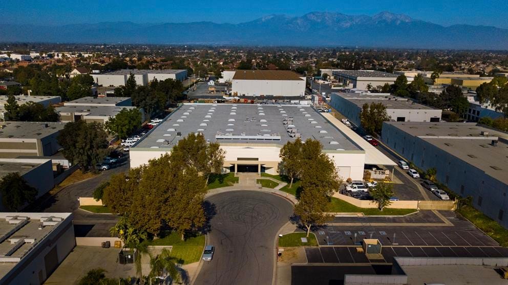 Drone photography for VR Tour Video of Chino industrial property