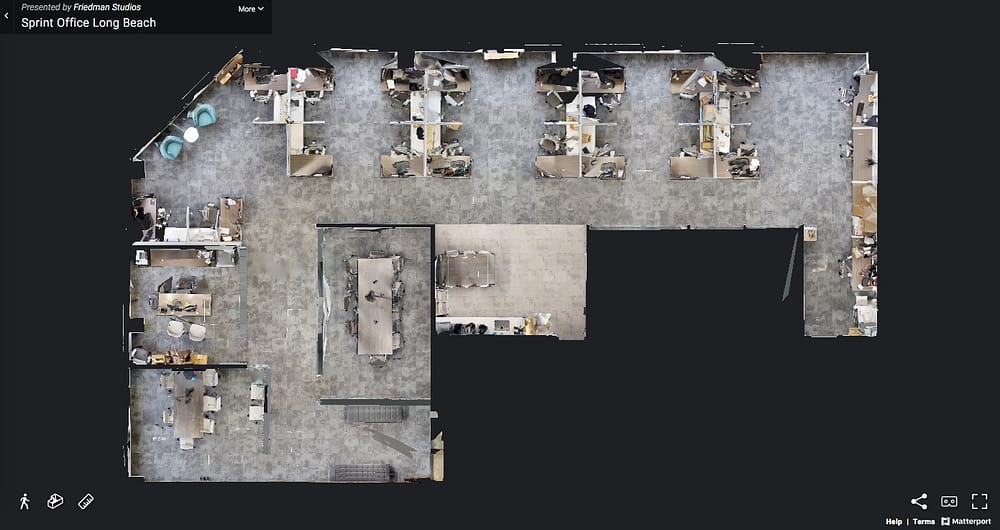 aerial 3D scan map for commercial real estate site