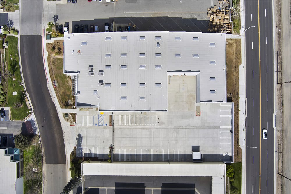 drone images Chino industrial real estate