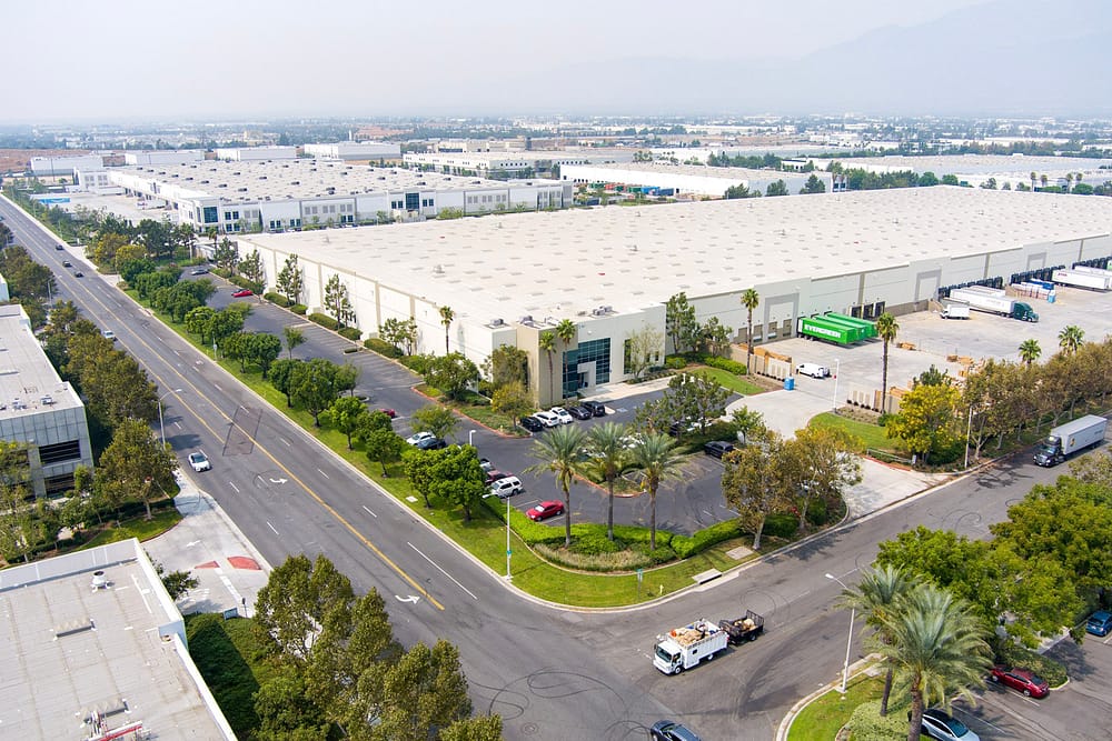 drone photography for prologis property in inland empire