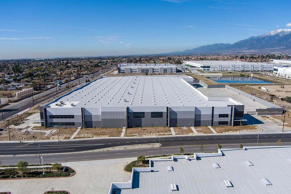 drone photography captures key industrial real estate features