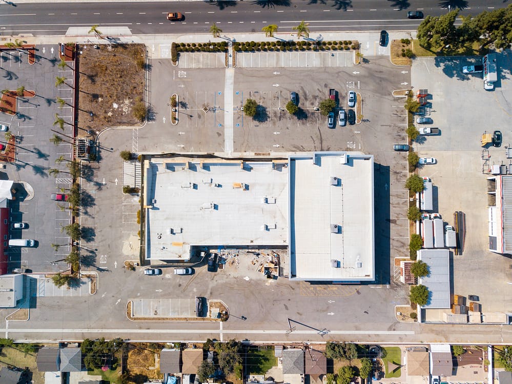 drone photography for commerical real estate in Pomona