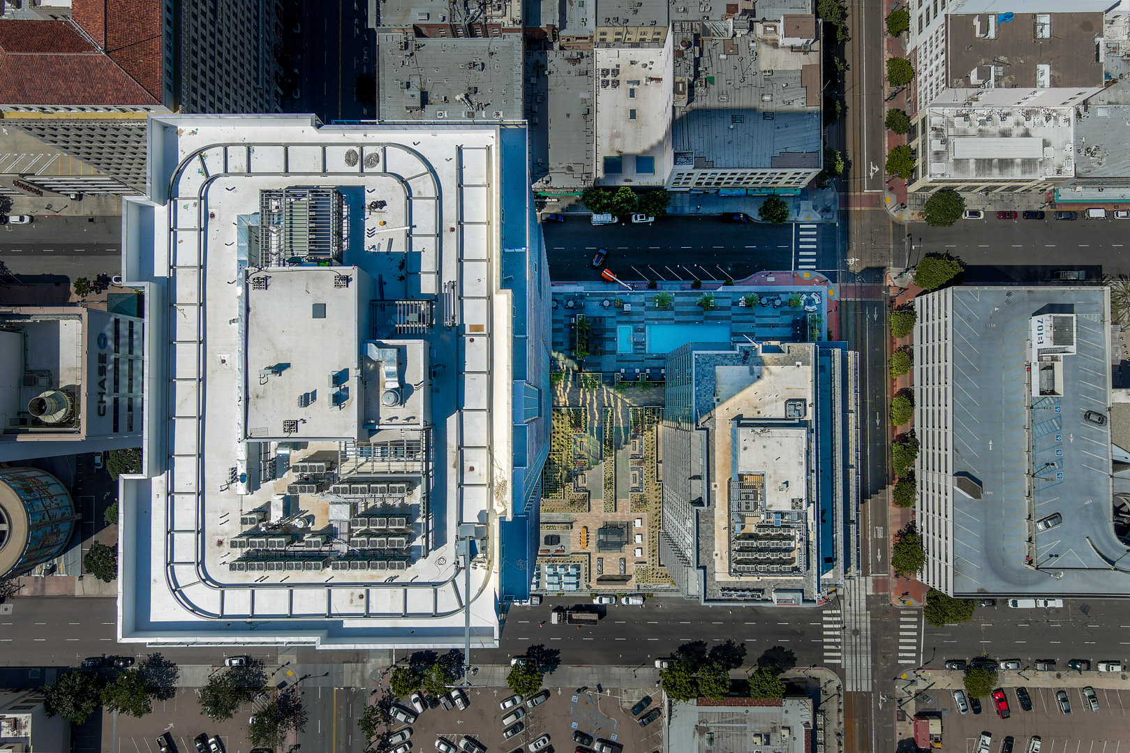 drone final photography in downtown San Diego