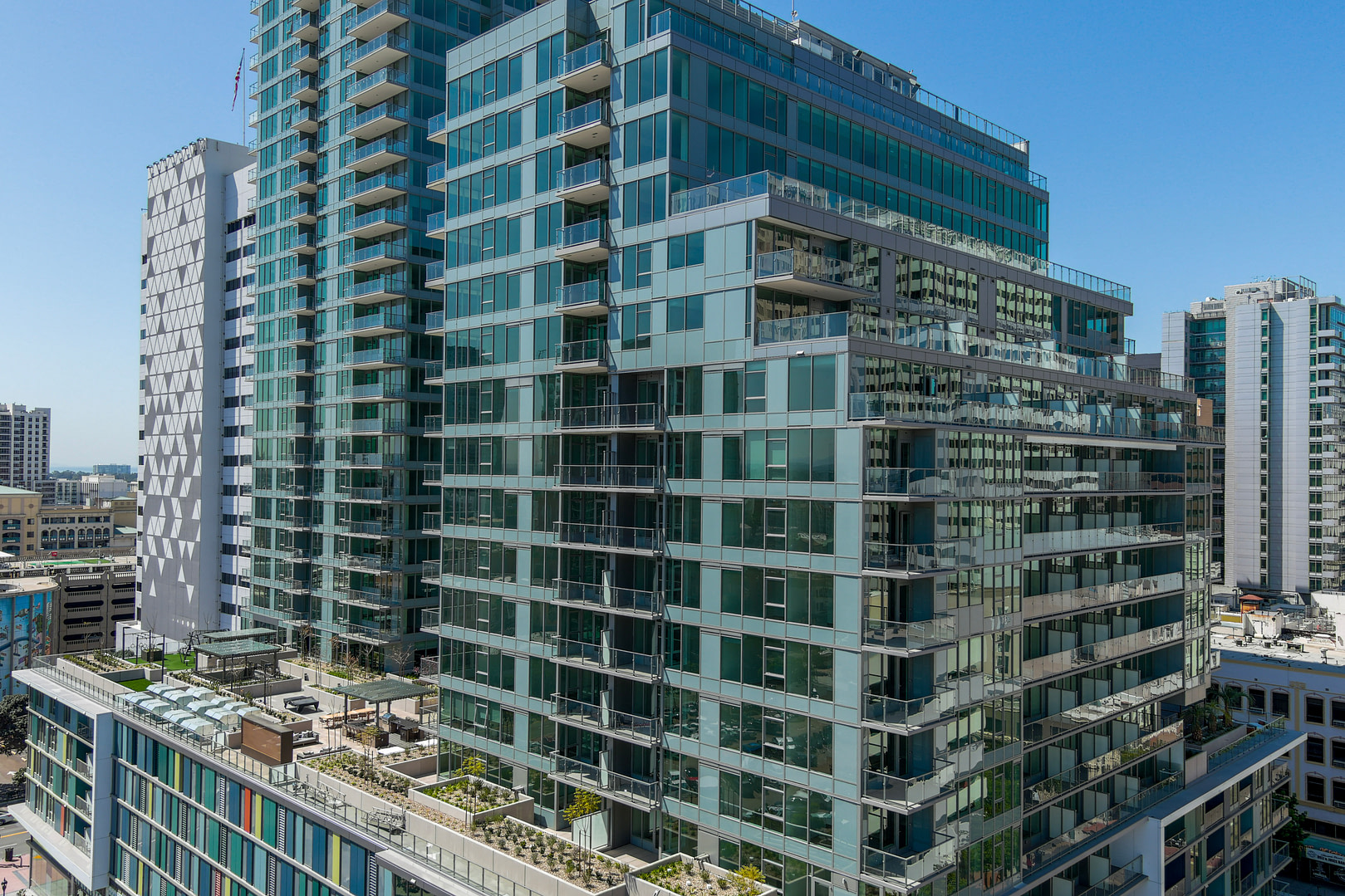 drone final photography at Bosa Block