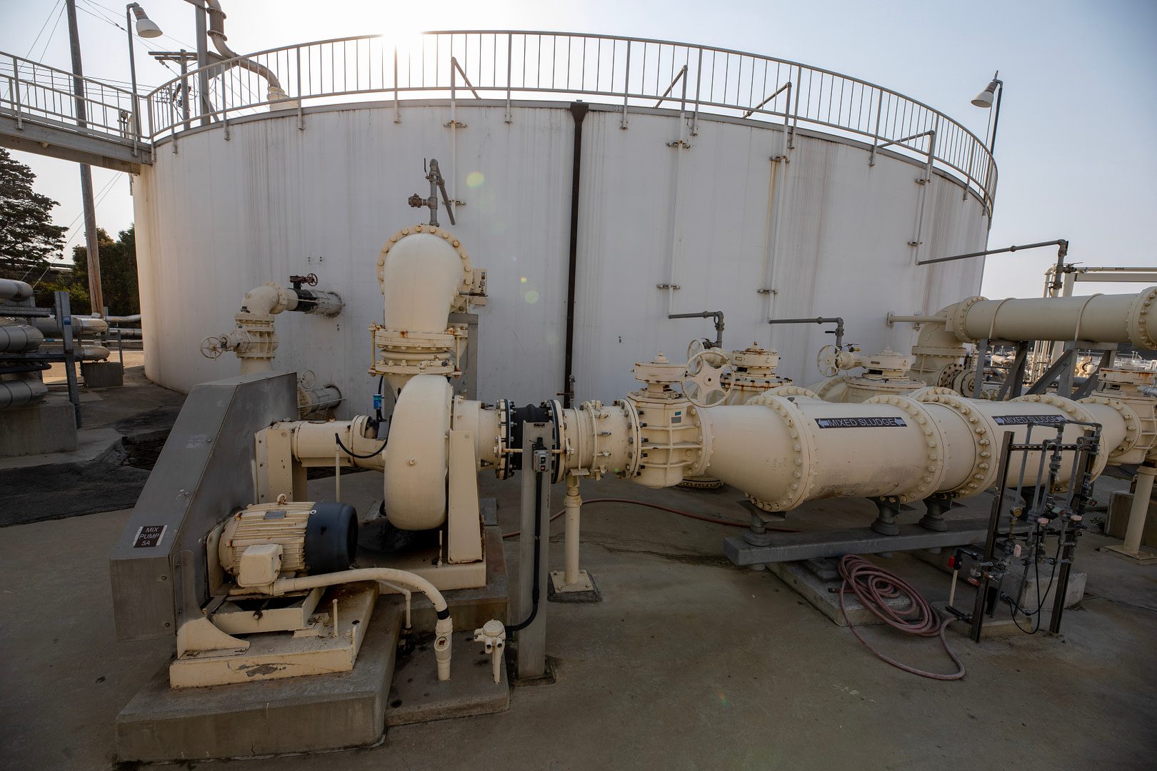 progress photography at the Encina WWTP in Carlsbad, California