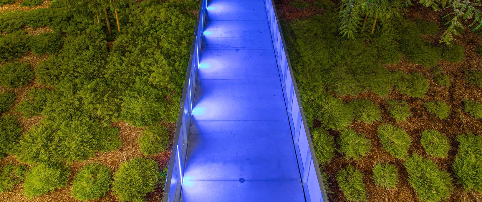 Professional final photography of Horace Mann MS bridge in San Diego