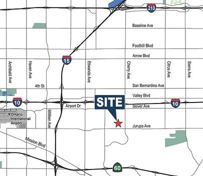 13592 Slover Ave, Fontana Map